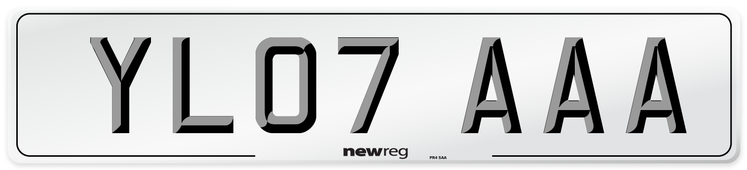 YL07 AAA Number Plate from New Reg